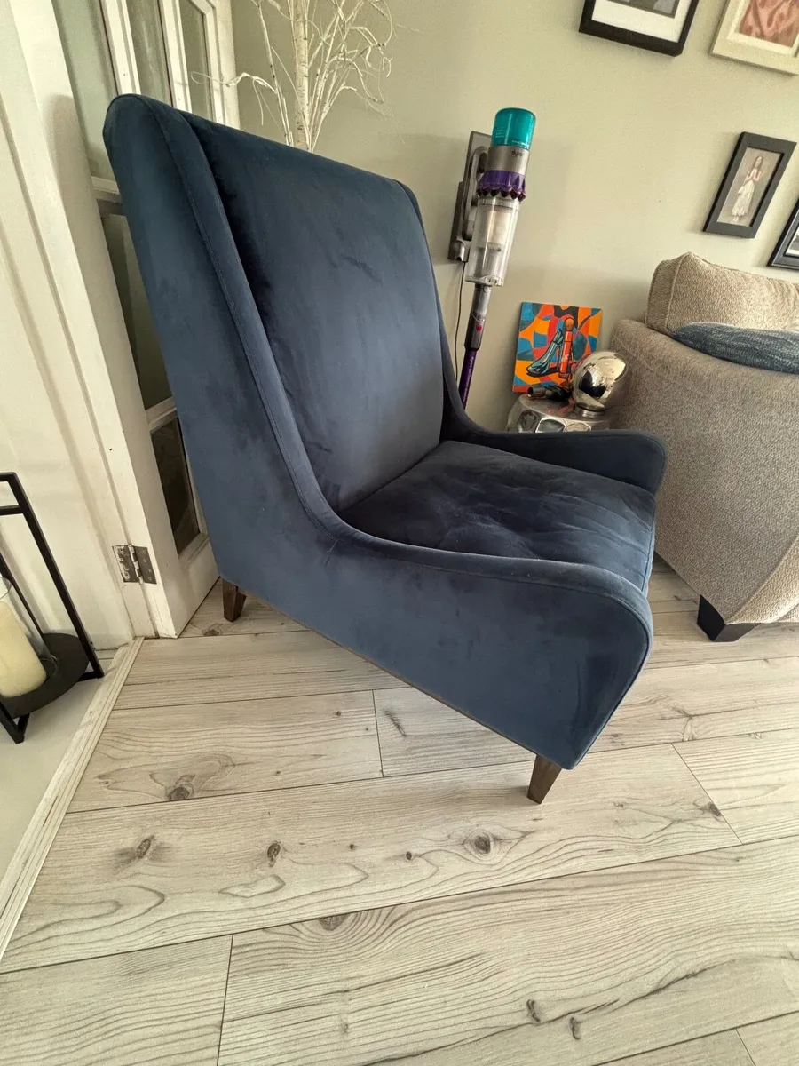 Navy Occasion Armchair - Image 3