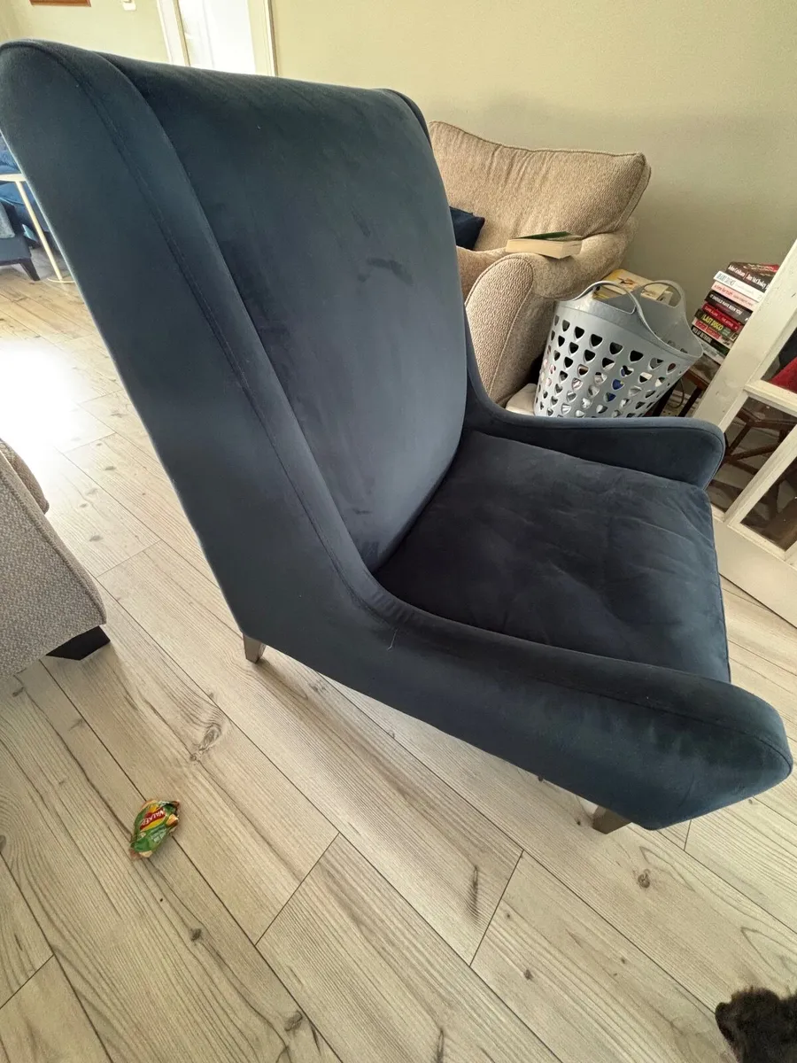 Navy Occasion Armchair - Image 4