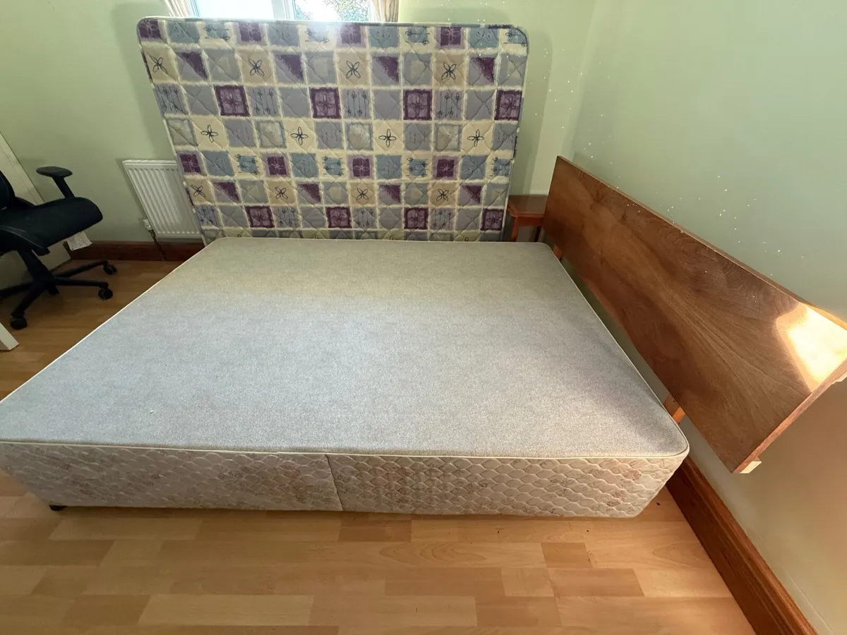 Bed frame and mattress - Image 1