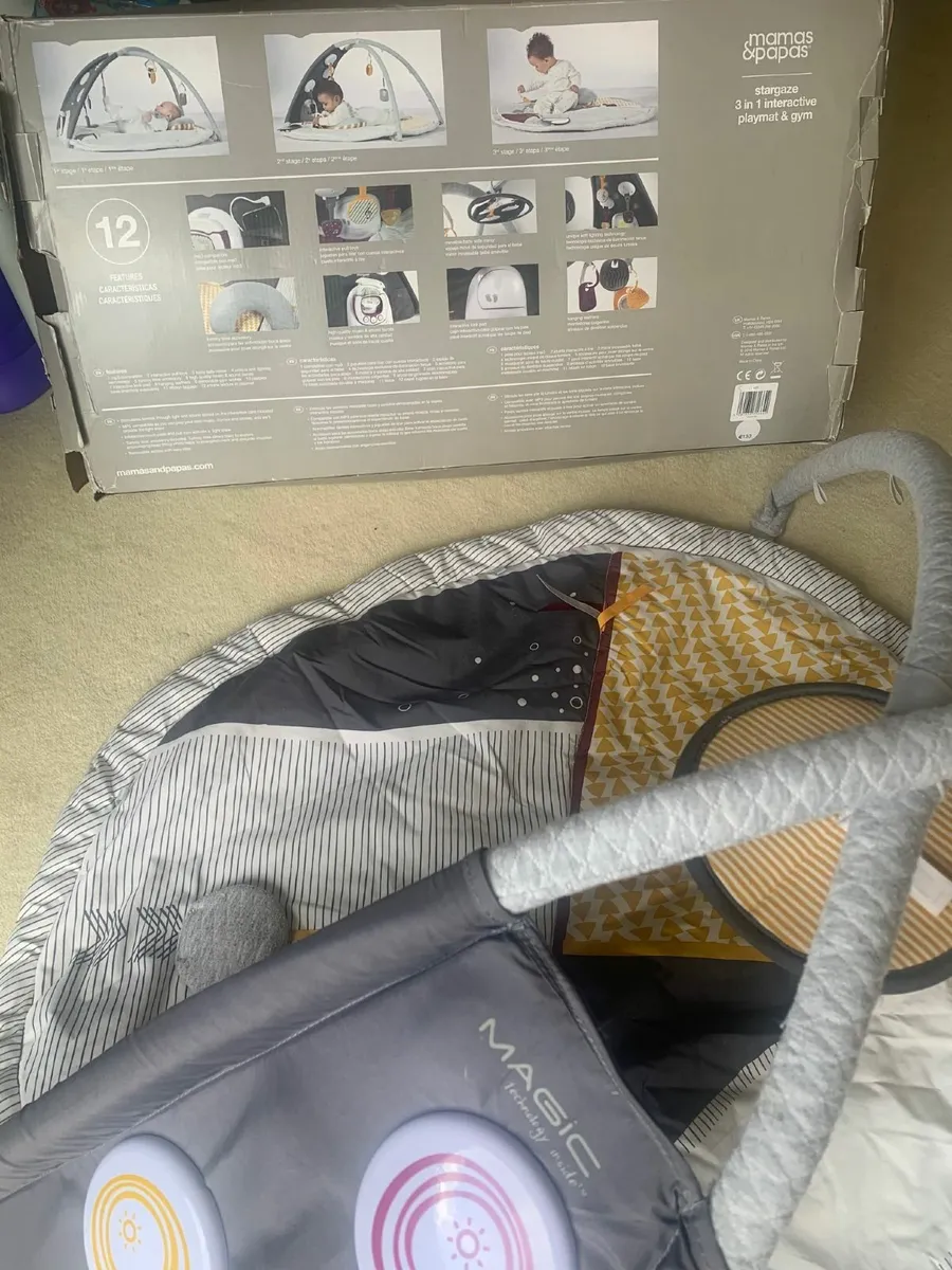 Mamas & Papas Stargaze Interactive Playmat & Gym - Image 4