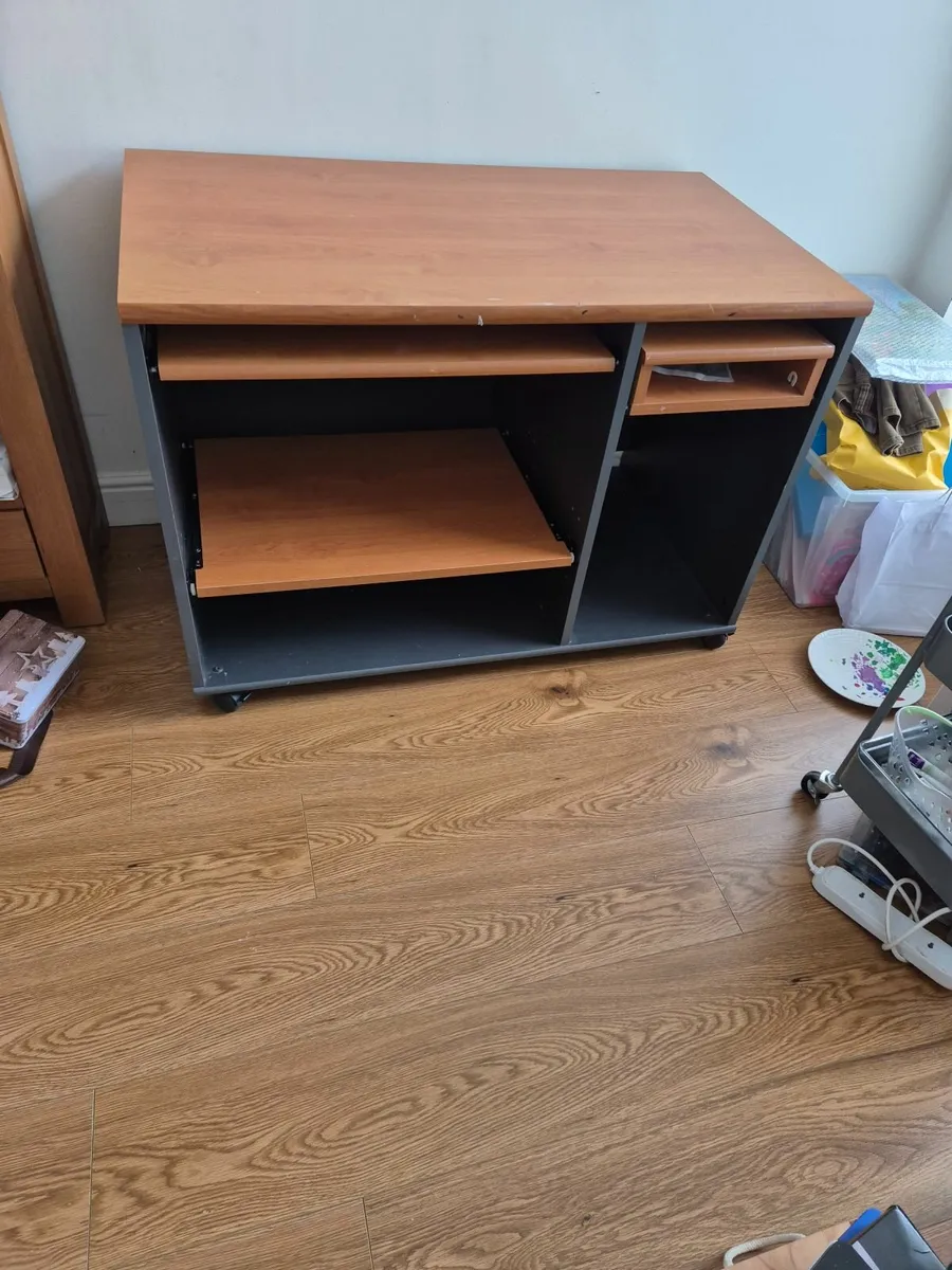 Brown Study/Storage desk