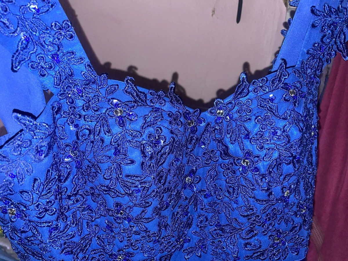 Royal blue Debs dress. - Image 1