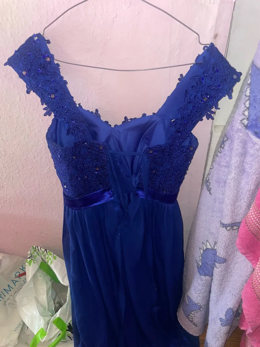 Royal blue Debs dress. - Image 4