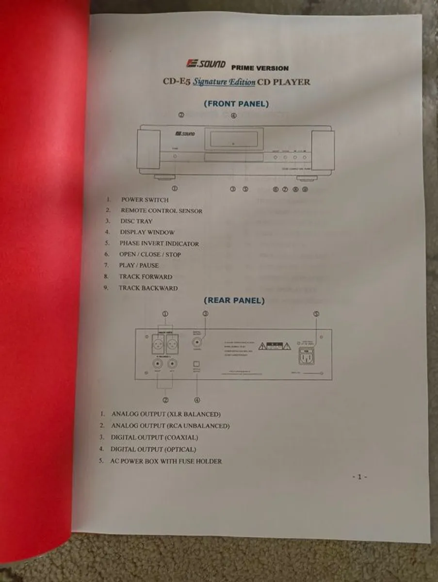 ESound E5 Signature CD Player - Image 4