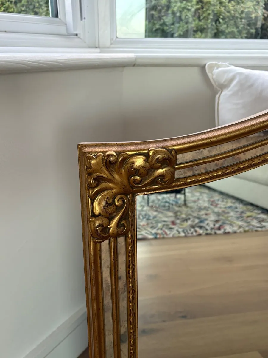 Gold Edged Mirror As New - Image 3