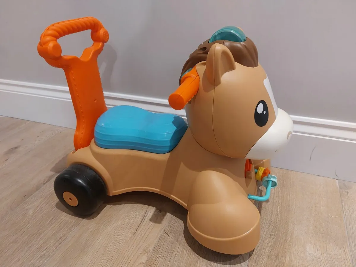 Fisher-Price Walk, Bounce and Ride Pony Baby Walke - Image 2