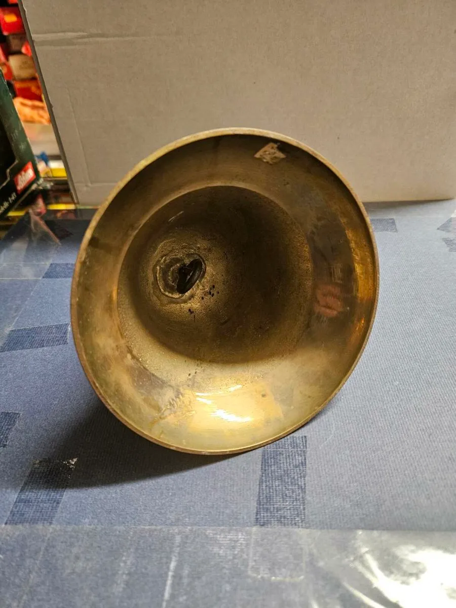 Vintage Brass Wall Hanging Bell - Image 3