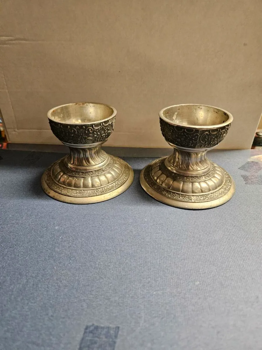 Mullingar Pewter Candle Holders - Image 1