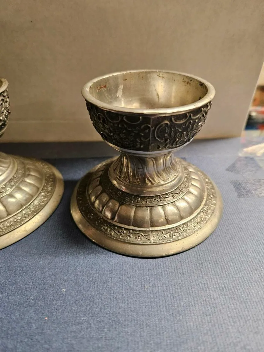 Mullingar Pewter Candle Holders - Image 3