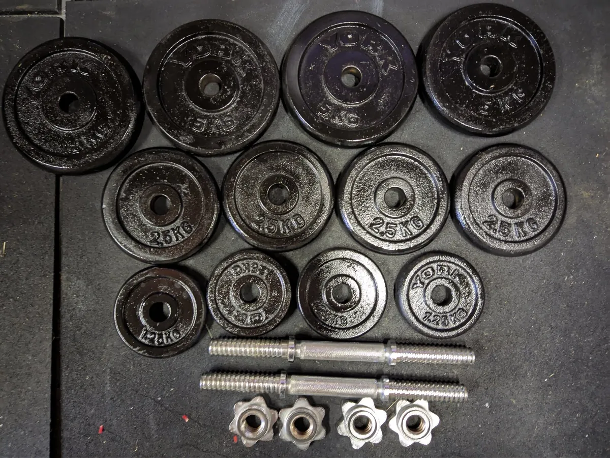 2x20kg Dumbbell Set -Adjustable 40kg Total Weight - Image 3