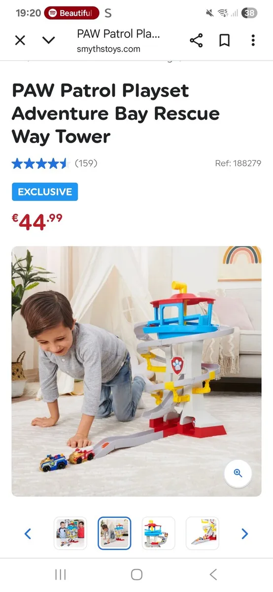 Paw Patrol Playset Adventure Bay Rescue Way Tower