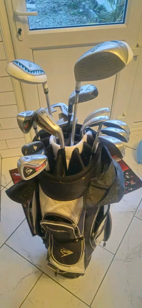 Golf clubs set with bag - Image 2