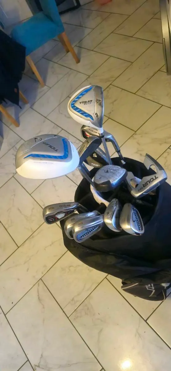 Golf clubs set with bag - Image 3