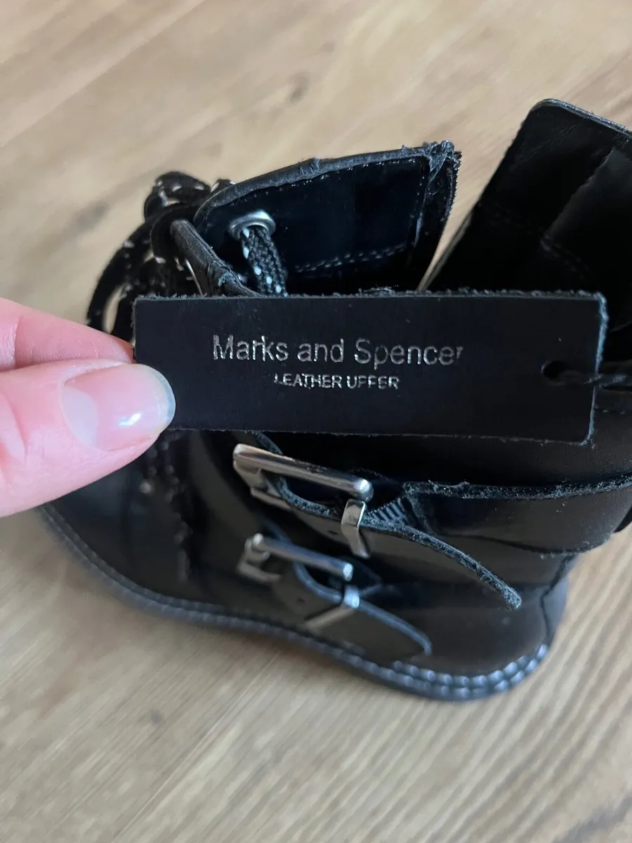 New M&S black leather boots - Image 2