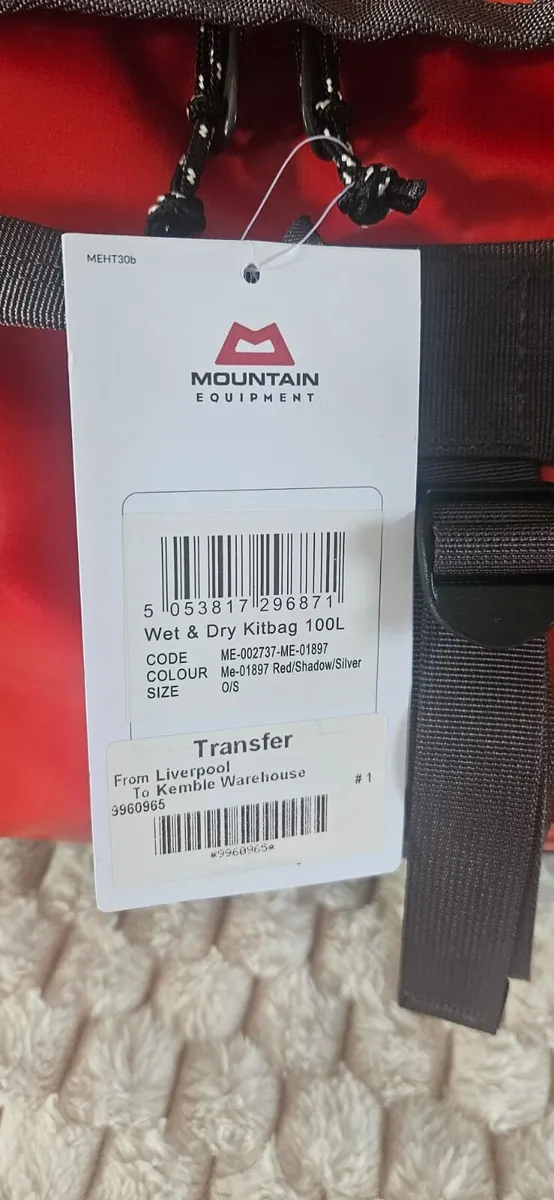 Mountain equipment wet and dry bag 100 litre - Image 4