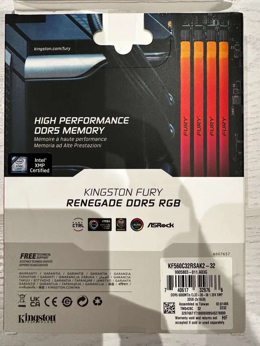 Kingston Renegade DDR5 32Gb(16x2) 6000 - Image 2