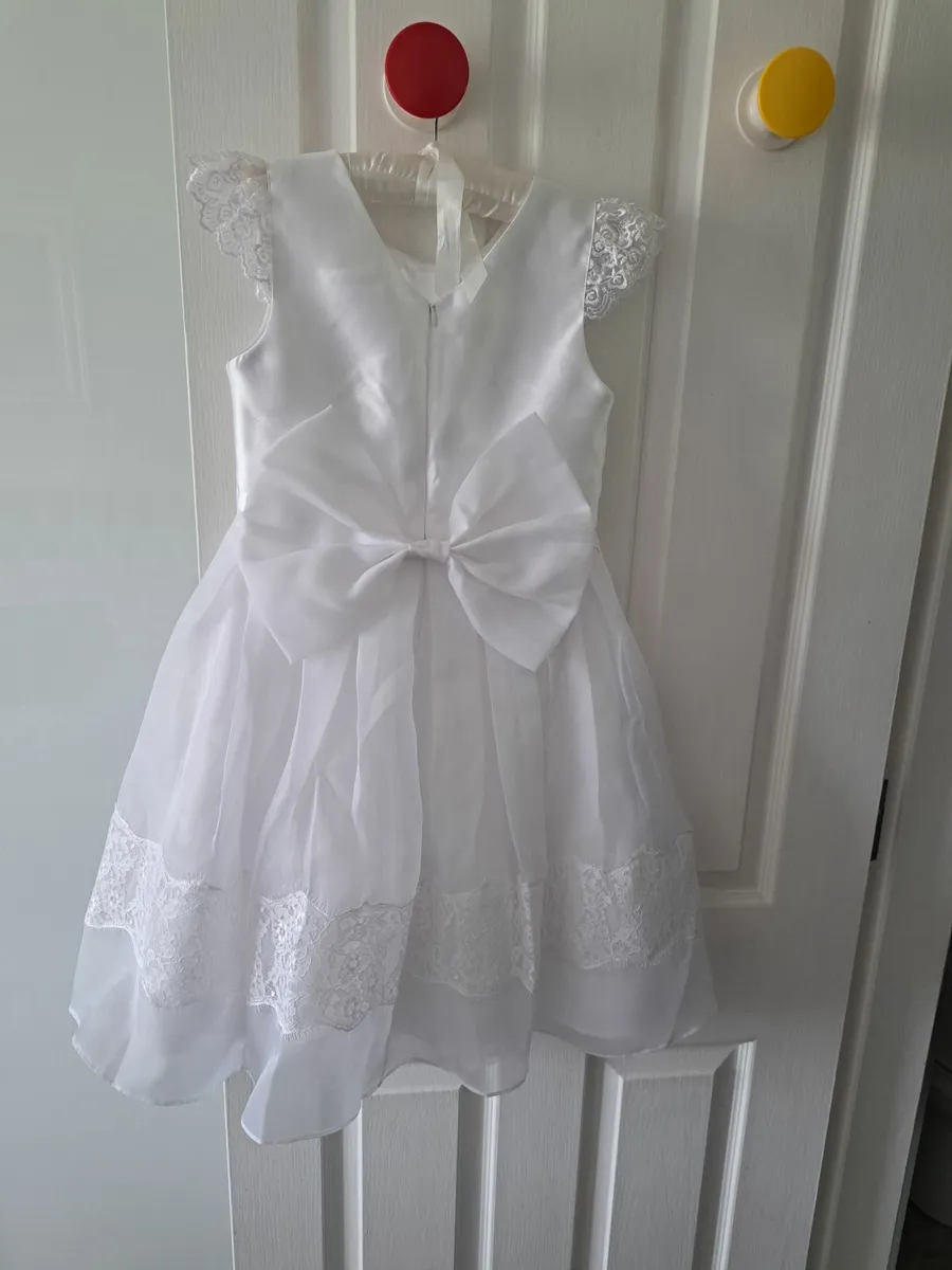 Girls White Communion Dress - Image 3