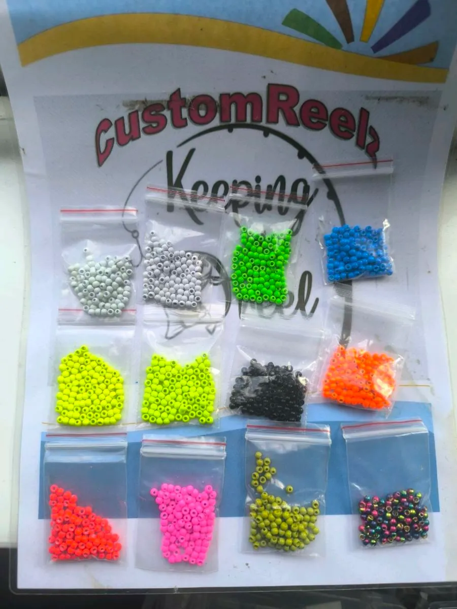 Fly tying brass beads various colours 3.2mm - Image 1