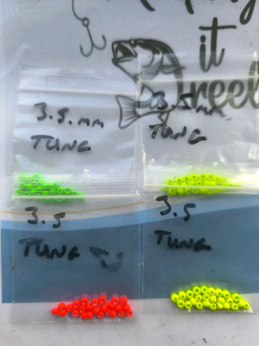 Tungsten beads 3.5mm for fly tying new - Image 2