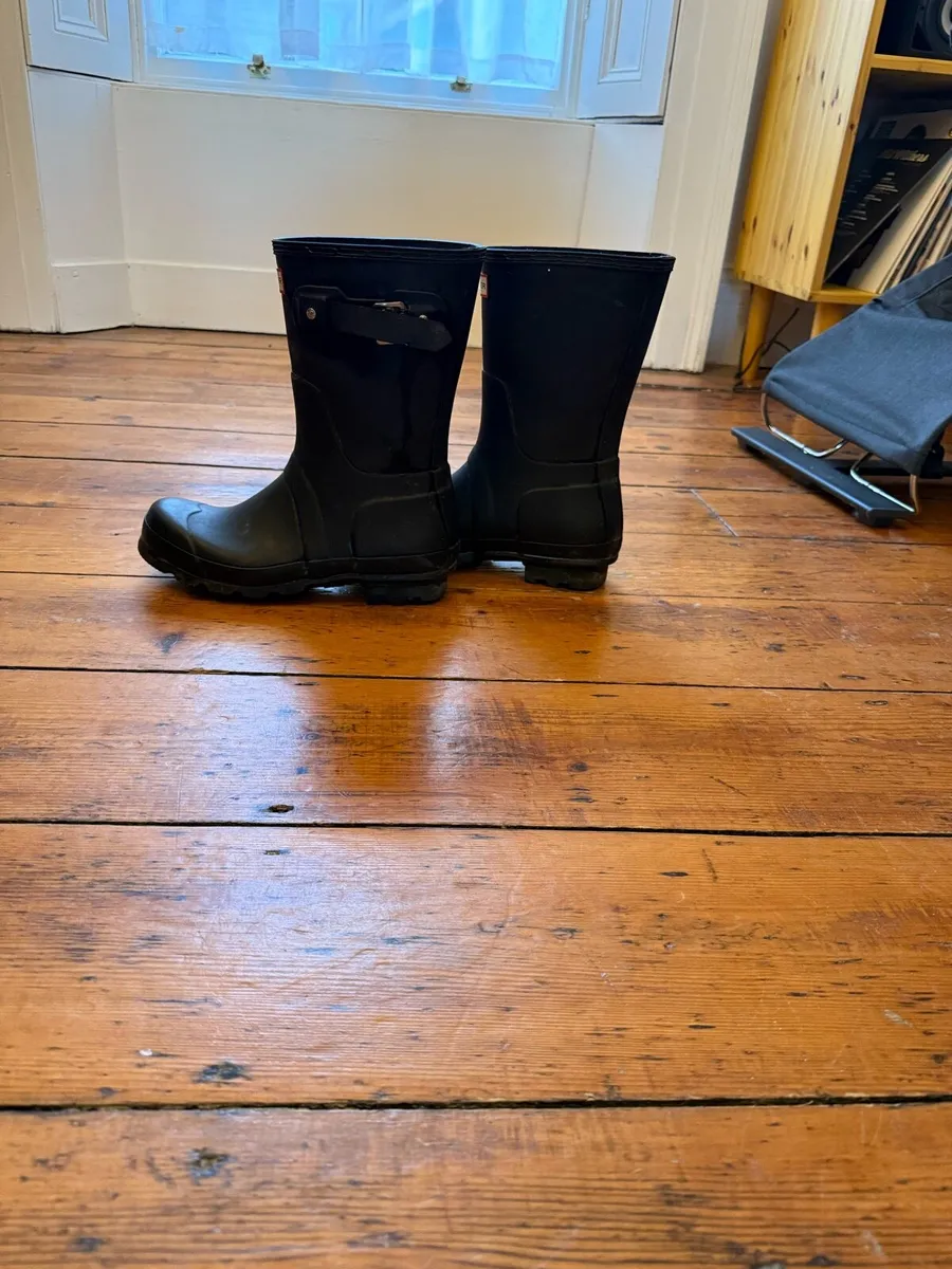 Men’s black hunter boots 42 / 8 - Image 2