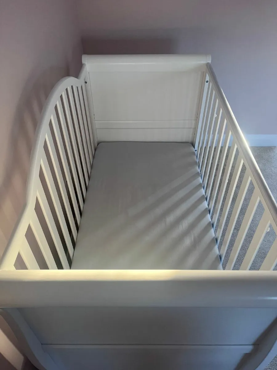 Kids Cot Bed + Mattress - Image 3