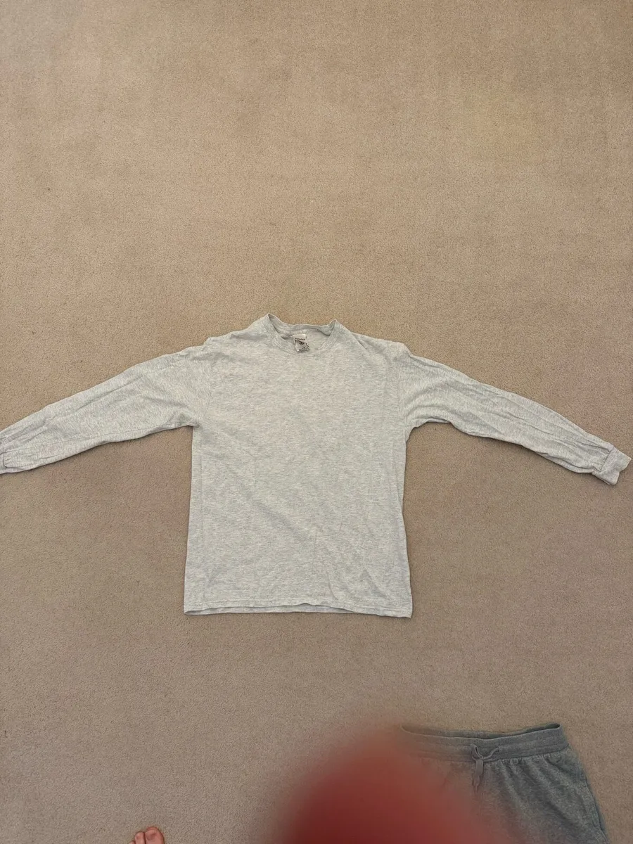 Rip N Dip long sleeve grey men’s surf t shirt - Image 1