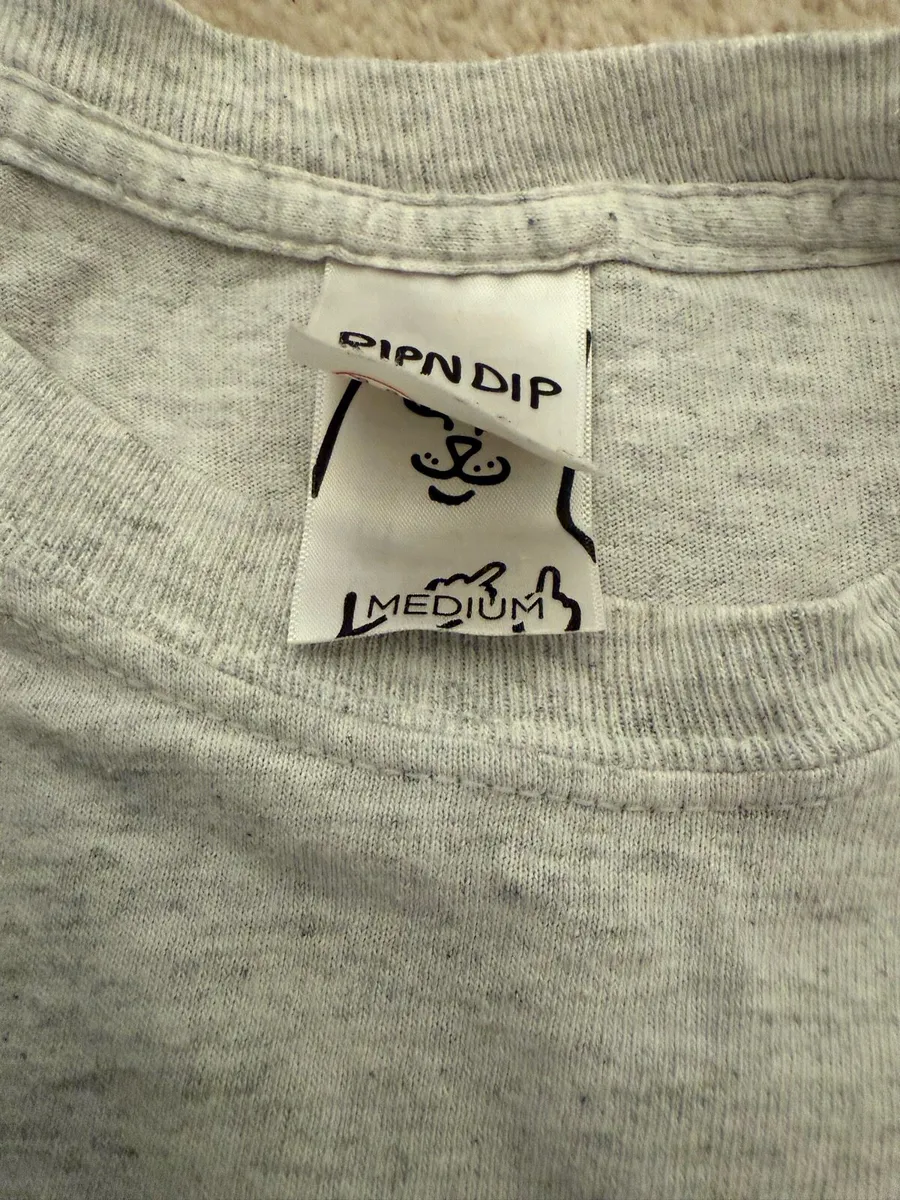 Rip N Dip long sleeve grey men’s surf t shirt - Image 2