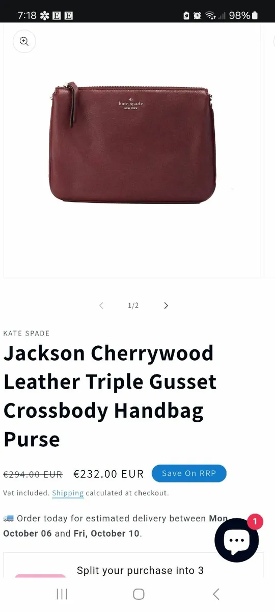 Kate Spade Triple Gusset Crossbody - Image 2