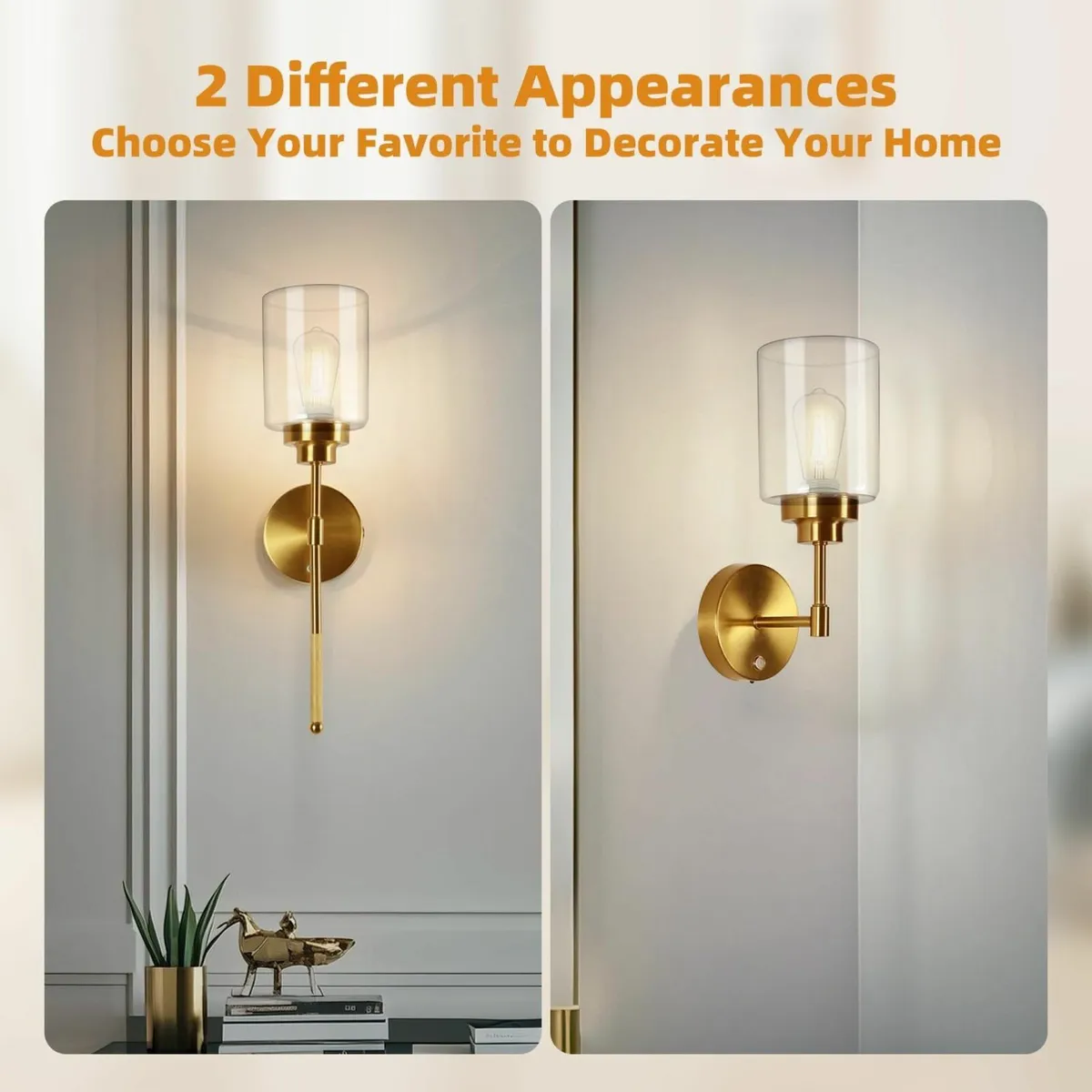 Battery Operated Wall Sconce Set of 2 Wireless 520 - Image 2