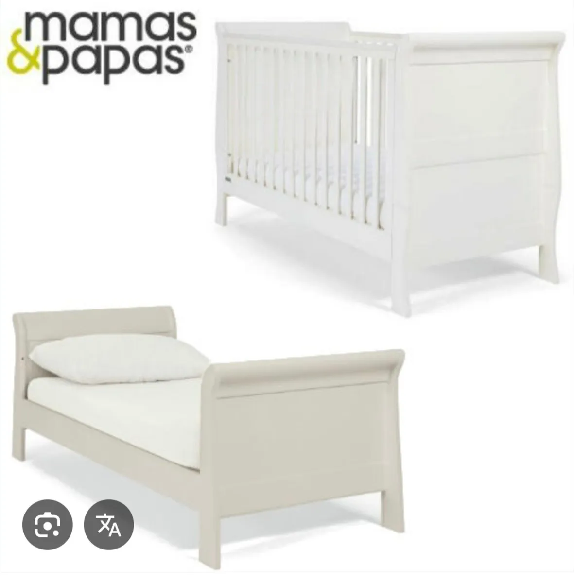 Mamas and Papas Convertible cot bed - Image 1