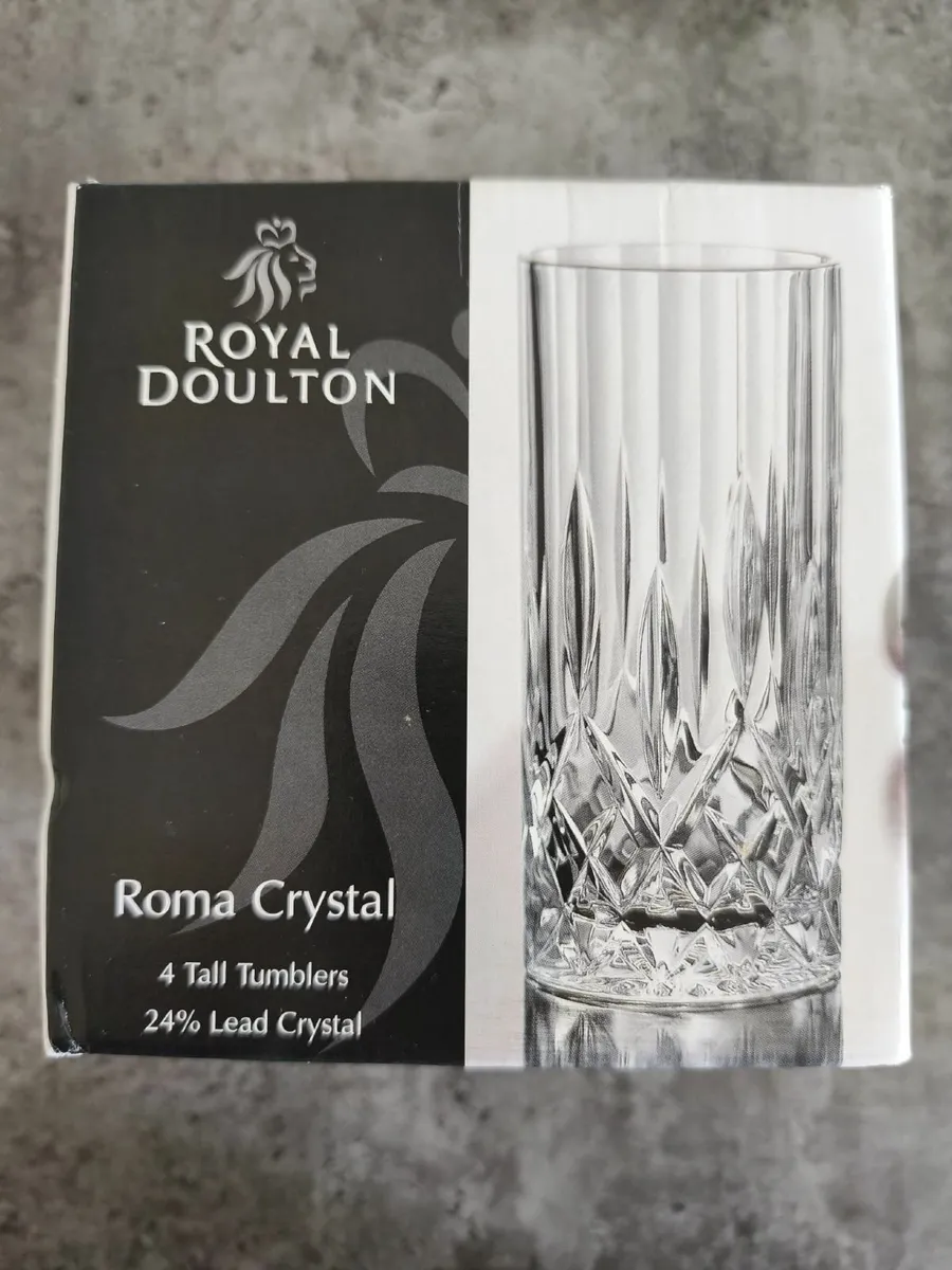 Tall glass tumblers - Image 2