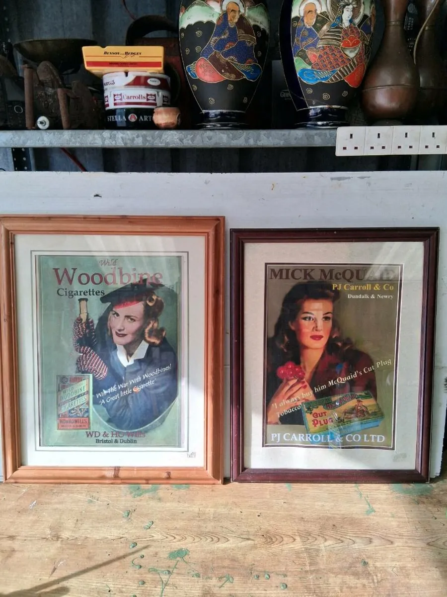 Vintage framed posters - Image 1