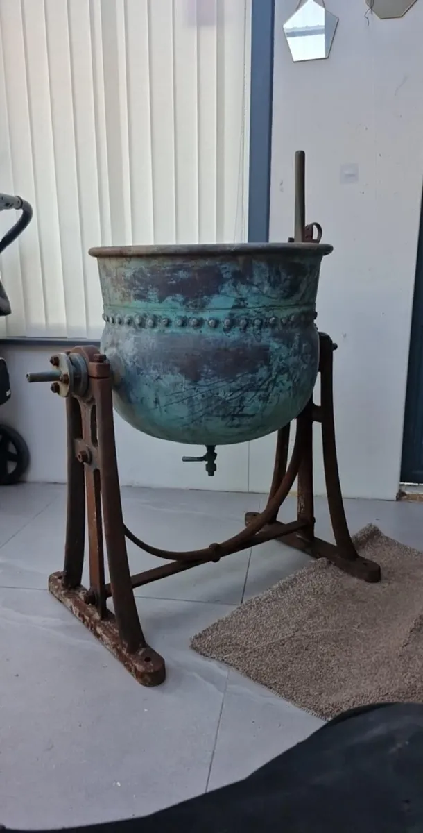 Antique steam cooper kettle - Image 4