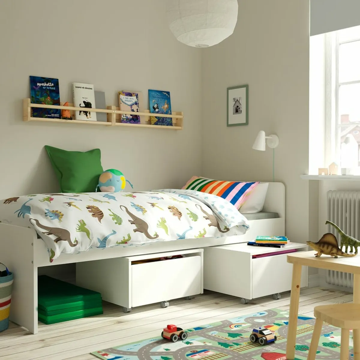 SLÄKT
Bed frame with slatted bed base - Image 3