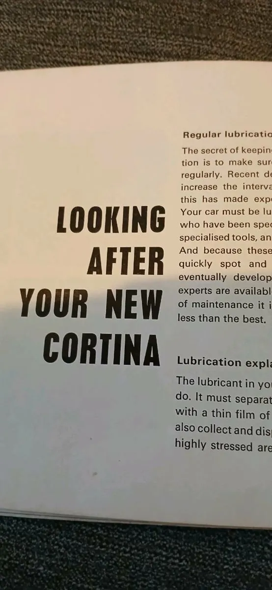 Cortina Ford Of Britain Owner Handbook - Image 4