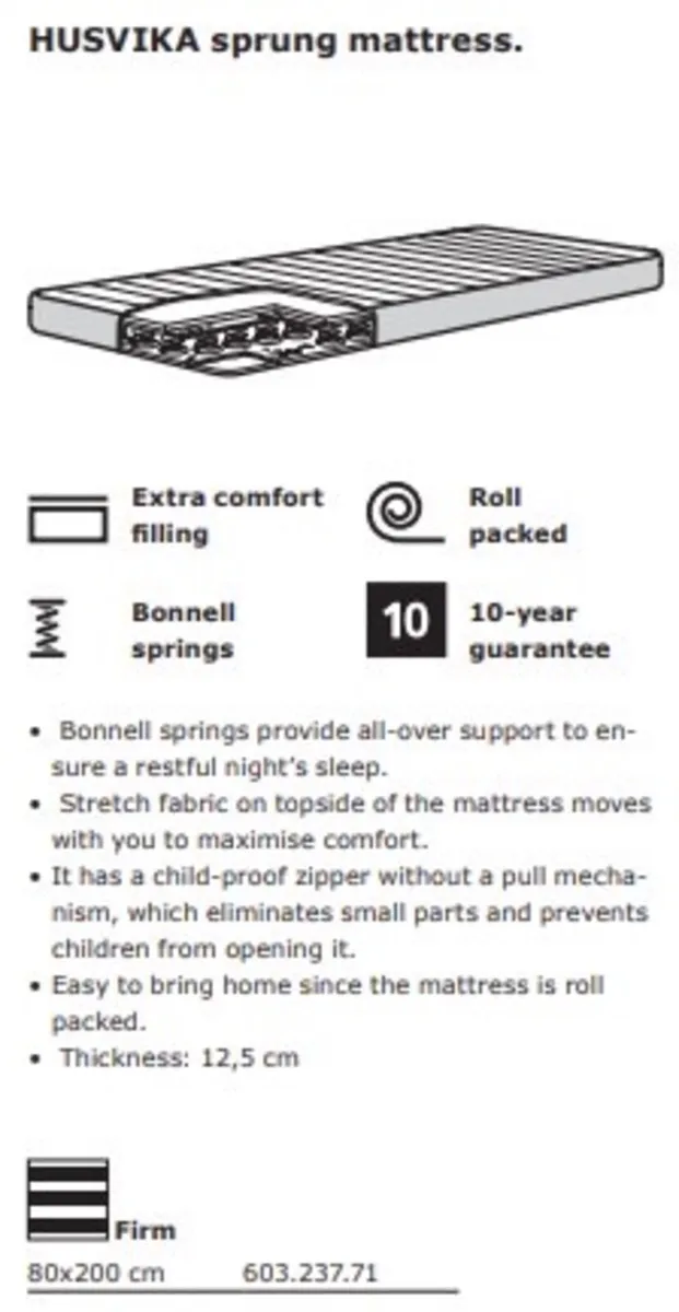 Brand new Ikea spring mattress - Image 3