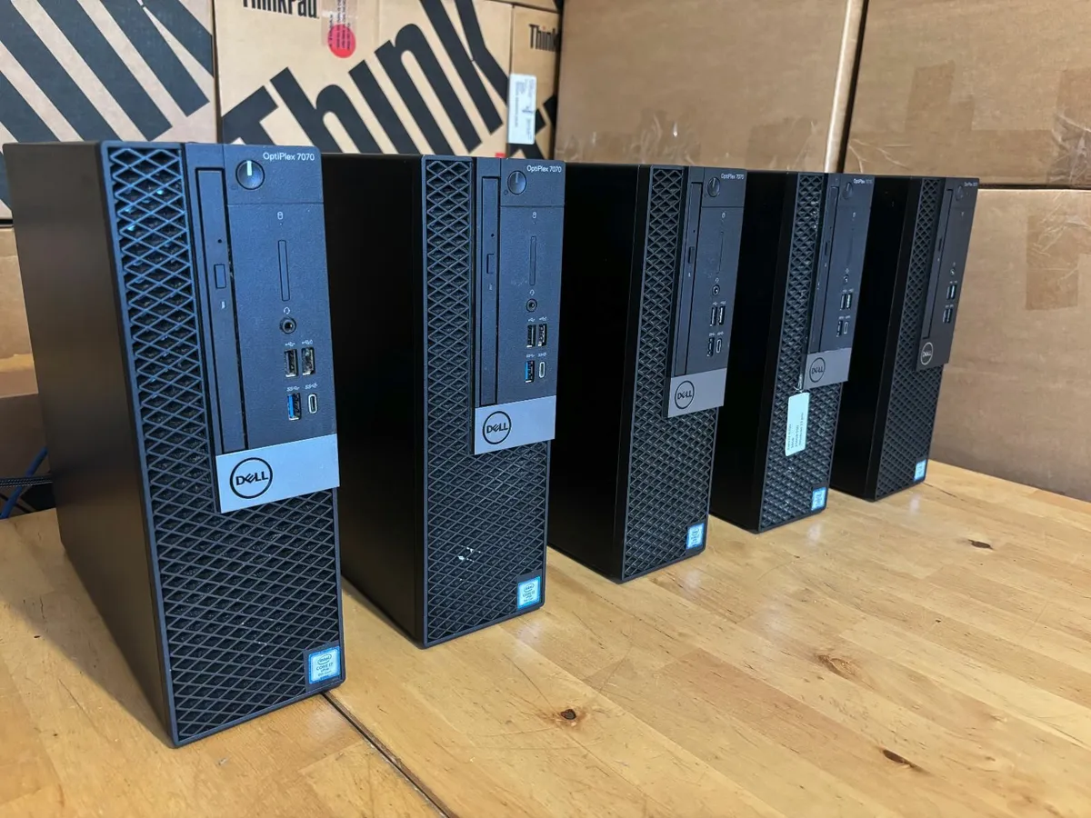 Dell Optiplex 7070 PC's-Octo Core i7-16Gb-Delivery - Image 1