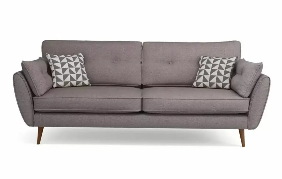 Zinc Velvet 4 Seater Sofa - Image 2