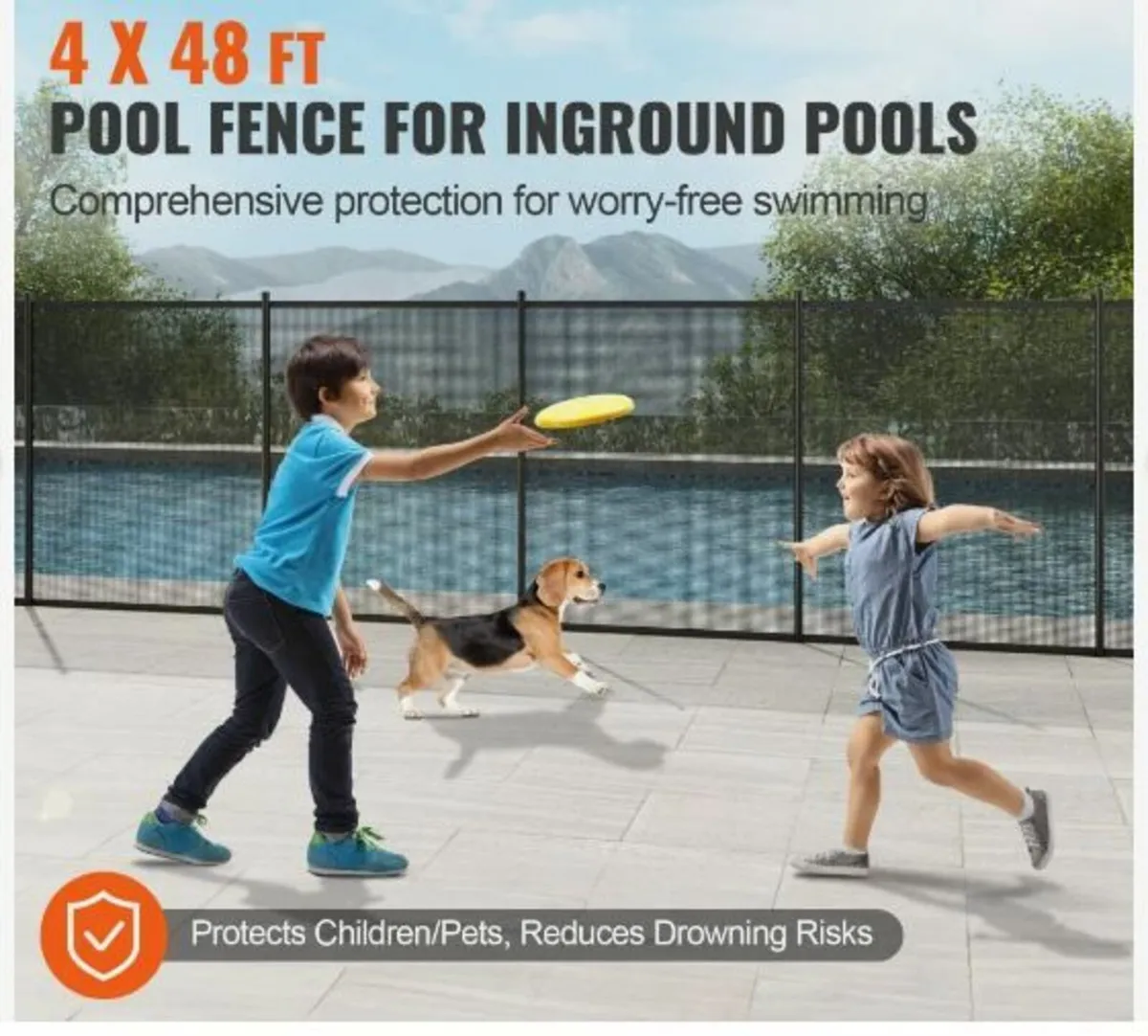 Pool Fence, 1.2 x 14.6 m Removable - Image 3