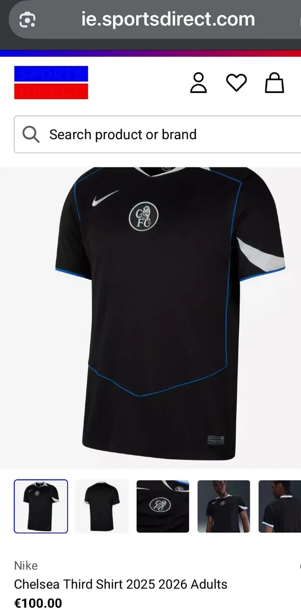 CHELSEA  25/26  New Third Kit Jersey Size M - Image 3