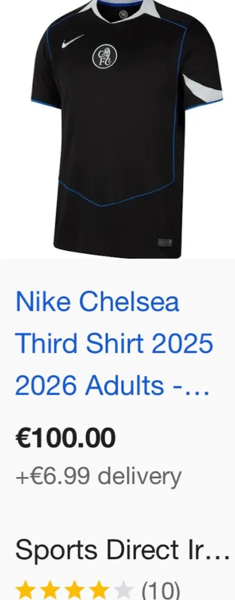 CHELSEA  25/26  New Third Kit Jersey Size M - Image 4