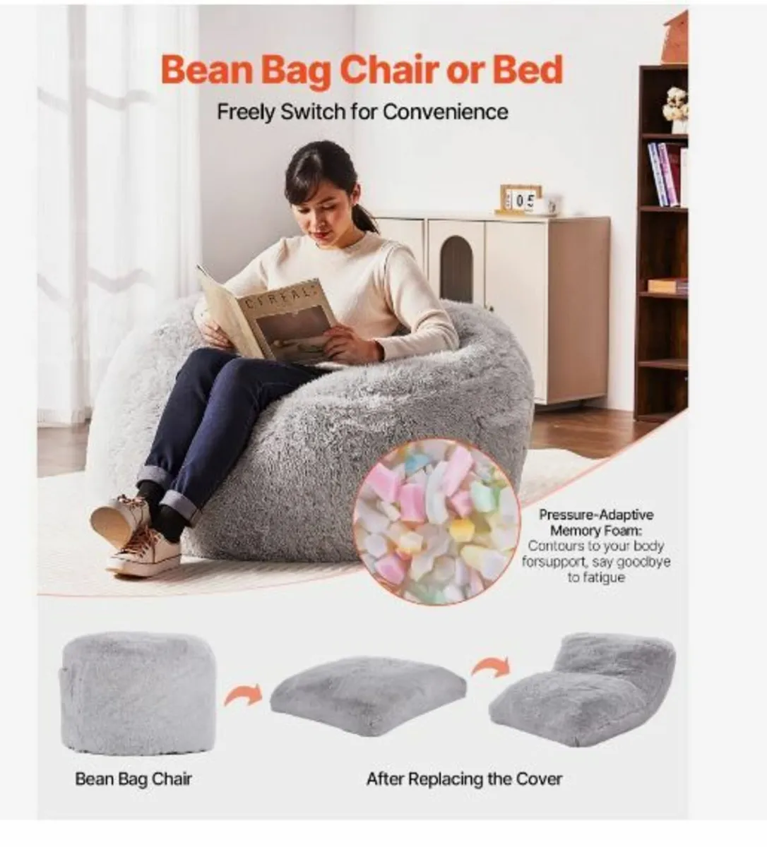 Bean Bag Bed Chair - Image 2