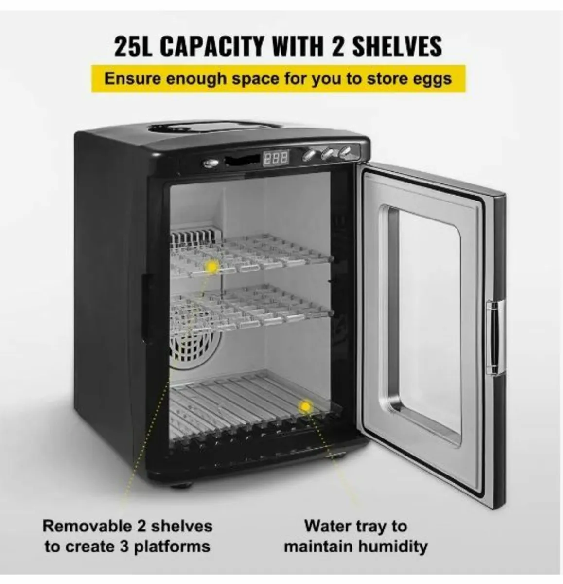 Black Reptile Incubator 25L - Image 3