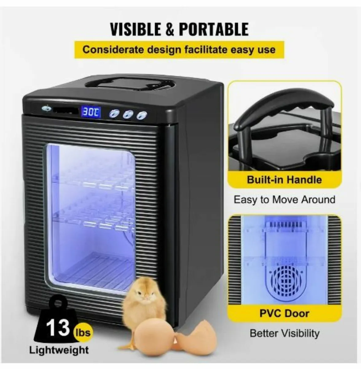 Black Reptile Incubator 25L - Image 4
