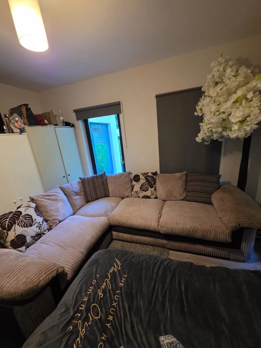 DFS fabric corner sofa - Image 1