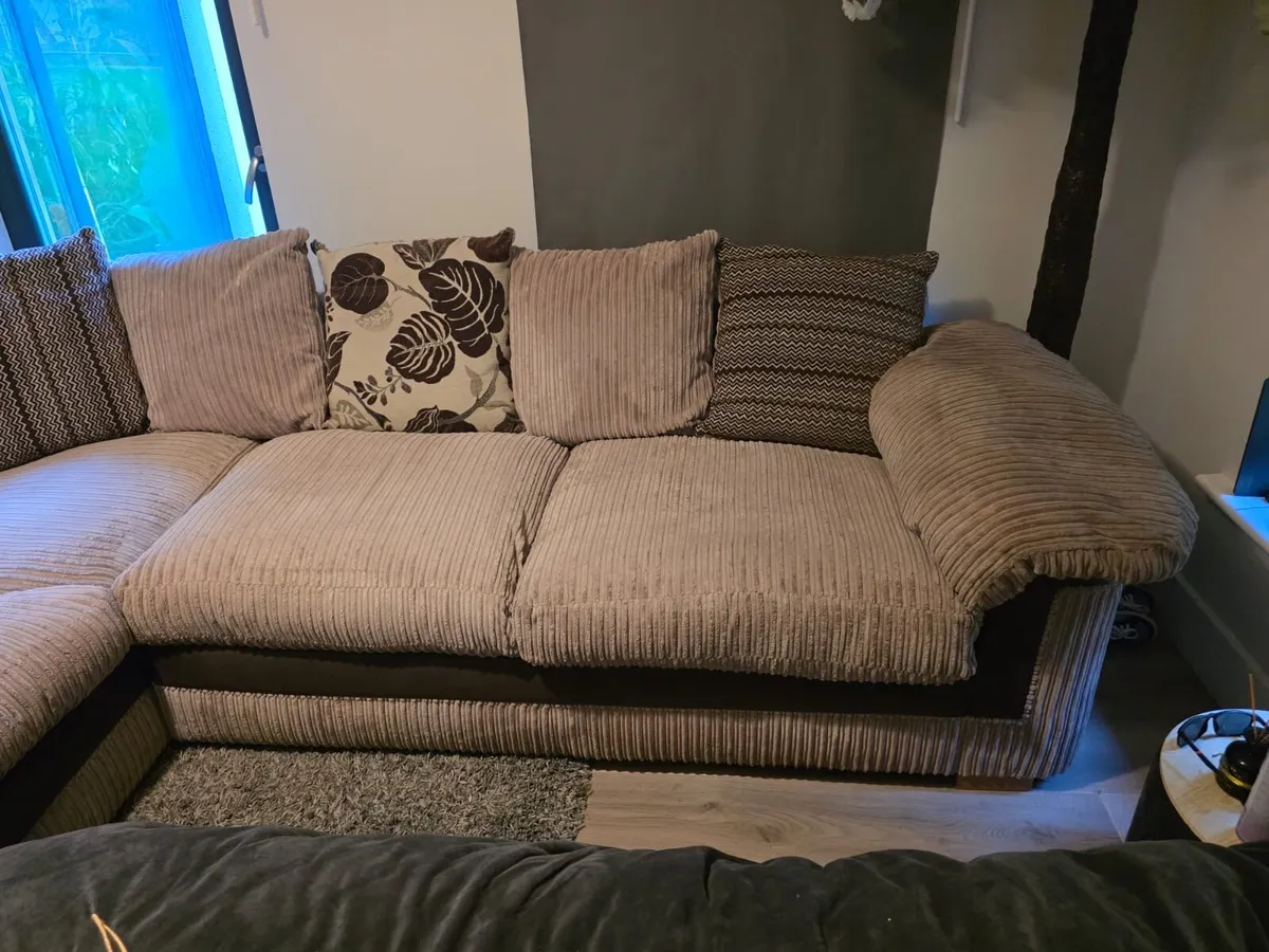 DFS fabric corner sofa - Image 2