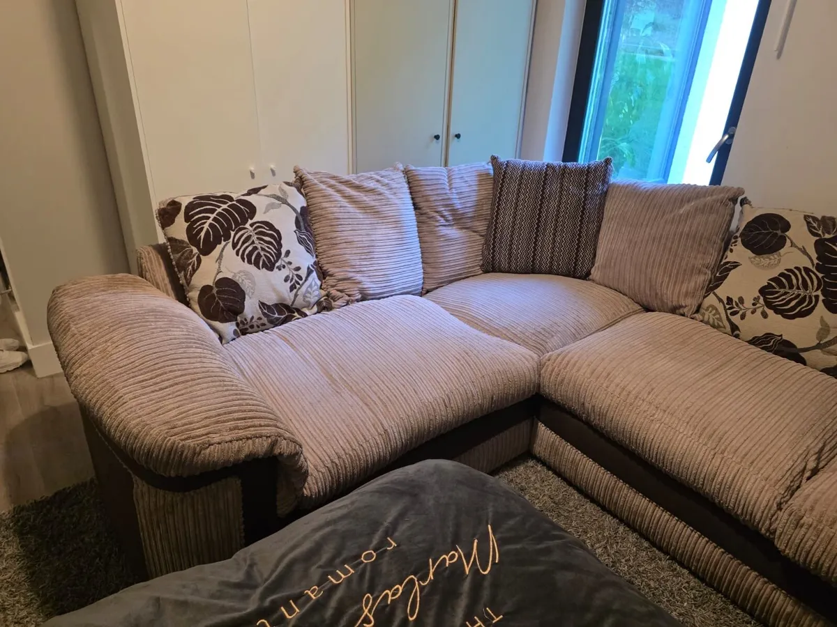 DFS fabric corner sofa - Image 3