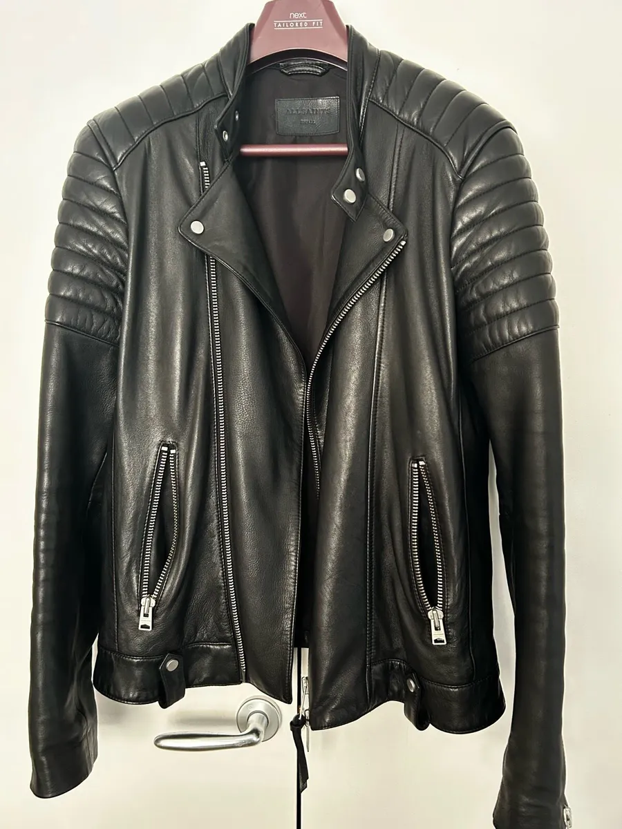 ALL SAINTS LEATHER BIKER JACKET - Image 1