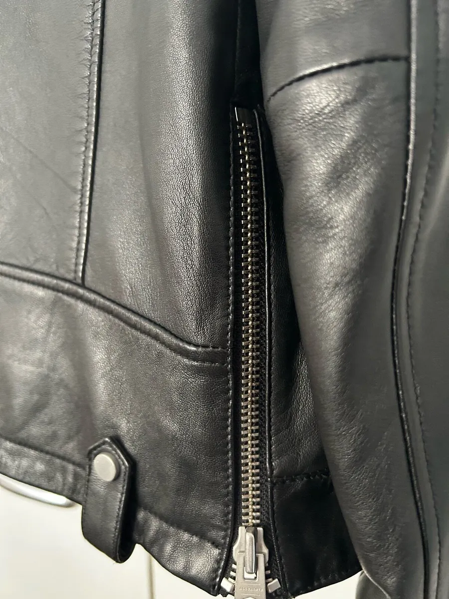 ALL SAINTS LEATHER BIKER JACKET - Image 4