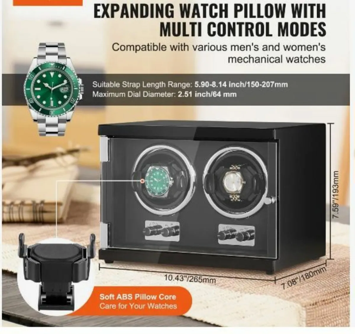 Watch Winder, Dual Watch Winder - Image 2